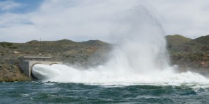 Lucky Peak, blasting water out the spillway
