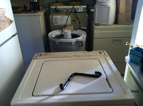 washing machine disassembled