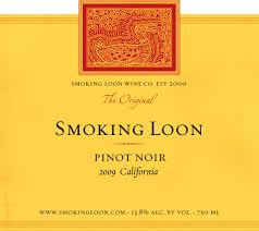 Smoking Loon Pinot Noir Label