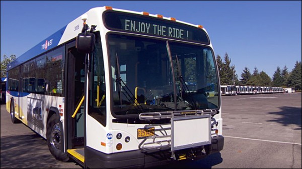 Photo of a TriMet bus